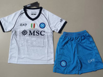 23-24 Napoli Away Kids Soccer Jersey