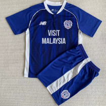 23-24 Cardiff City Home Kids Soccer Jersey