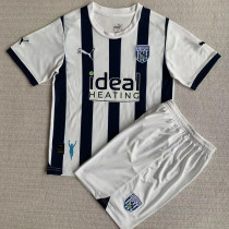 23-24 West Brom Home Kids Soccer Jersey