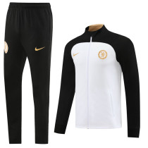 23-24 CHE White Black Jacket Tracksuit #02