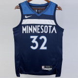 22-23 Timberwolves TOWNS #32 Blue Top Quality Hot Pressing NBA Jersey