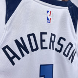 22-23 Timberwolves ANDERSON #1 White Top Quality Hot Pressing NBA Jersey