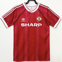 1990-1992 Man Utd Home Retro Soccer Jersey
