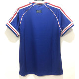 1998 France Home Retro Soccer Jersey(右胸带小字)