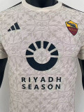 23-24 Roma Away Player Version Soccer Jersey (Print RI..SE. ) (圆圈广告)