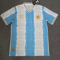 22-23 Argentina Blue White Commemorative Edition Soccer Jersey (三星)