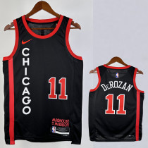 23-24 BULLS DE ROZAN #11 Black City Edition Top Quality Hot Pressing NBA Jersey