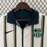 2023 BAR Dark green & White Double Sided Windbreaker (双面风衣)