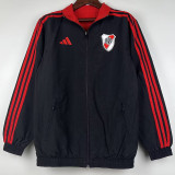 23-24 River Plate Black & Red Double Sided Windbreaker (双面风衣)