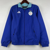 2023 Algeria Dark blue & Sky Blue Double Sided Windbreaker (双面风衣)