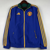 23-24 Man Utd Blue & Green Double Sided Windbreaker (双面风衣)