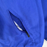 2023 Algeria Dark blue & Sky Blue Double Sided Windbreaker (双面风衣)