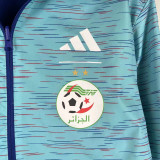 2023 Algeria Dark blue & Sky Blue Double Sided Windbreaker (双面风衣)