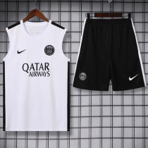 23-24 PSG White Tank top and shorts suit