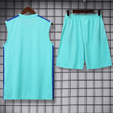 23-24 BAR Lake Blue Tank top and shorts suit