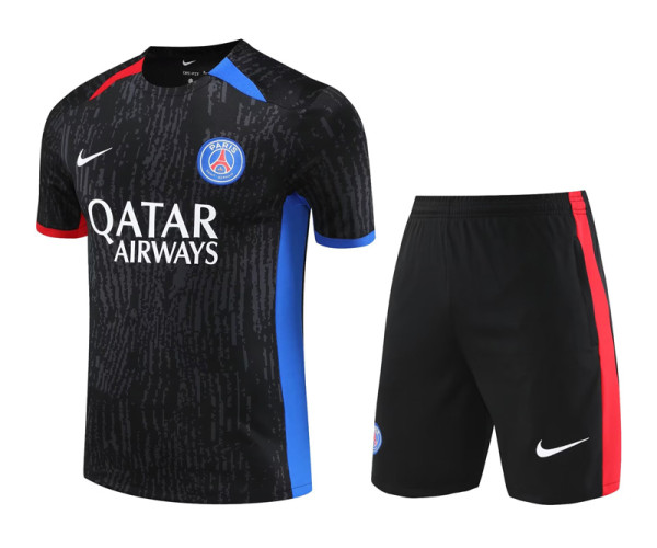 23-24 PSG Black Training Short Suit