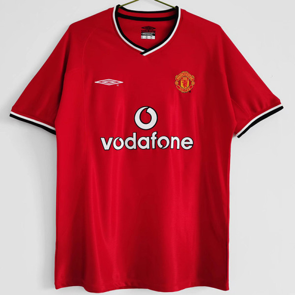 2001-2002 Man Utd Home Retro Soccer Jersey