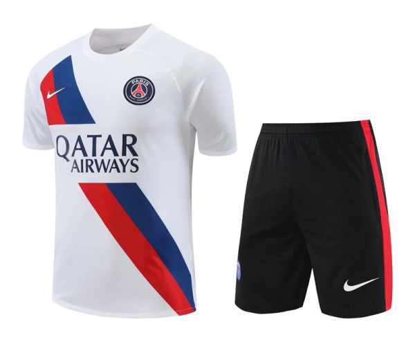 23-24 PSG White Training Short Suit