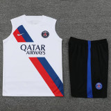 23-24 PSG White Tank top and shorts suit