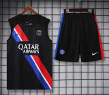 23-24 PSG Black Tank top and shorts suit