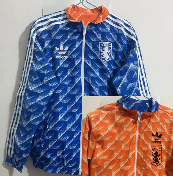 2023 Aston Villa Blue & Orange Double Sided Windbreaker (双面风衣)维拉