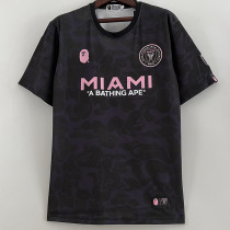 23-24 Inter Miami Black Joint Edition Fans Soccer Jersey (左袖带图案) 猿