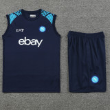 24-25 Napoli Dark Blue Tank top and shorts suit