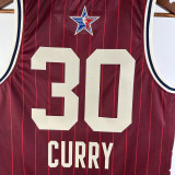 23-24 ALL-STAR CURRY #30 Red Top Quality Hot Pressing NBA Jersey