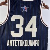 23-24 ALL-STAR ANTETOKOUNMPO #34 Blue Top Quality Hot Pressing NBA Jersey