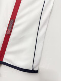 2002 England Home White Retro Soccer Jersey