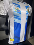 24-25 Argentina White Blue Special Edition Player Version Soccer Jersey