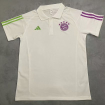 23-24 Bayern White Polo Short Sleeve