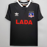 1991 Colo-Colo Away Black Retro Soccer Jersey