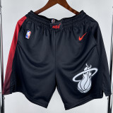 23-24 HEAT Black City Edition Top Quality NBA Pants