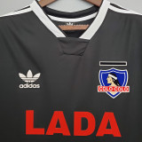 1991 Colo-Colo Away Black Retro Soccer Jersey