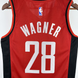 22-23 ROCKETS WAGNER #28 Red Away Top Quality Hot Pressing NBA Jersey