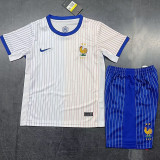 24-25 France Away Kids Soccer Jersey