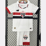 24-25 Sao Paulo Home Kids Soccer Jersey