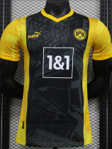 23-24 Dortmund Black Yellow Special Edition Player Version Soccer Jersey