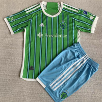 24-25 Seattle Sounders FC Home Kids Soccer Jersey (带章)