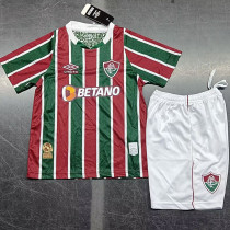 24-25 Fluminense Home Kids Soccer Jersey