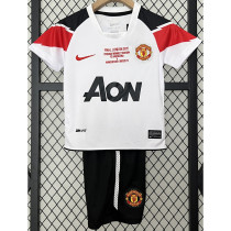 2010-2011 Man Utd Away Kids Retro Soccer Jersey (带决赛字)