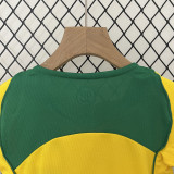 2004 Brazil Home Kids Retro Soccer Jersey