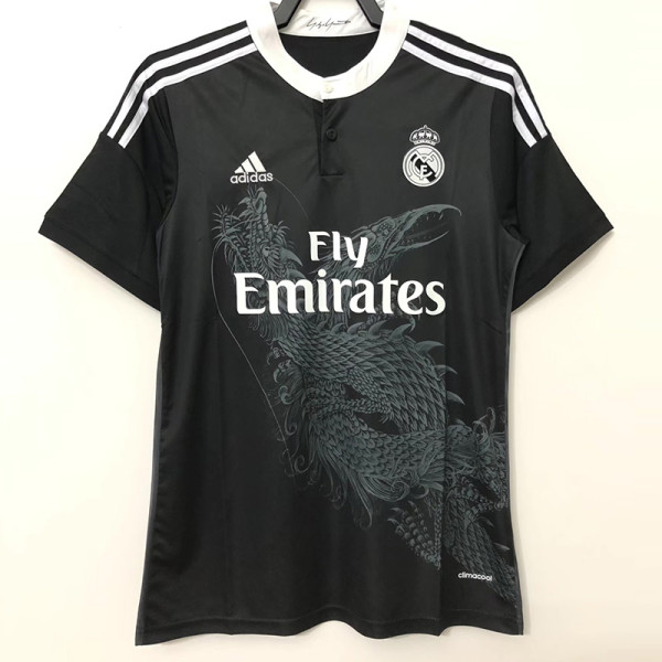 2014-2015 RMA Away Black Retro Soccer Jersey