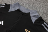 24-25 Algeria Black Half Pull Tracksuit (半拉链)