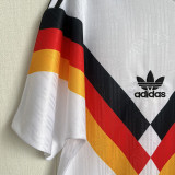 1990 Germany Home White Retro Soccer Jersey(队微位置)