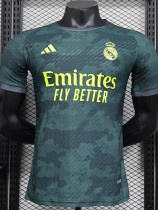 24-25 RMA Green Grey Special Edition Player Version Soccer Jersey 萤光黄