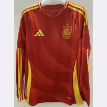 24-25 Spain Home Long Sleeve Soccer Jersey (长袖)