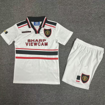 1998-1999 Man Utd Away Kids Retro Soccer Jersey