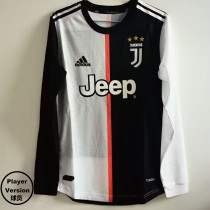 2019-2020 JUV Home Long Sleeve Retro Player Version Soccer Jersey (长袖)球员版